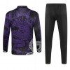 Barn Real Madrid Purple Version Dragon Trainings Sweatshirt Kvarts-Dragkedja 2023-24